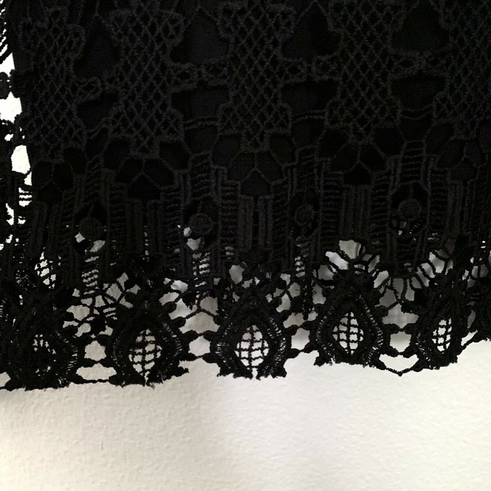 Zara Black Guipure Lace Sleeveless Camisole Top - Picture 5 of 8